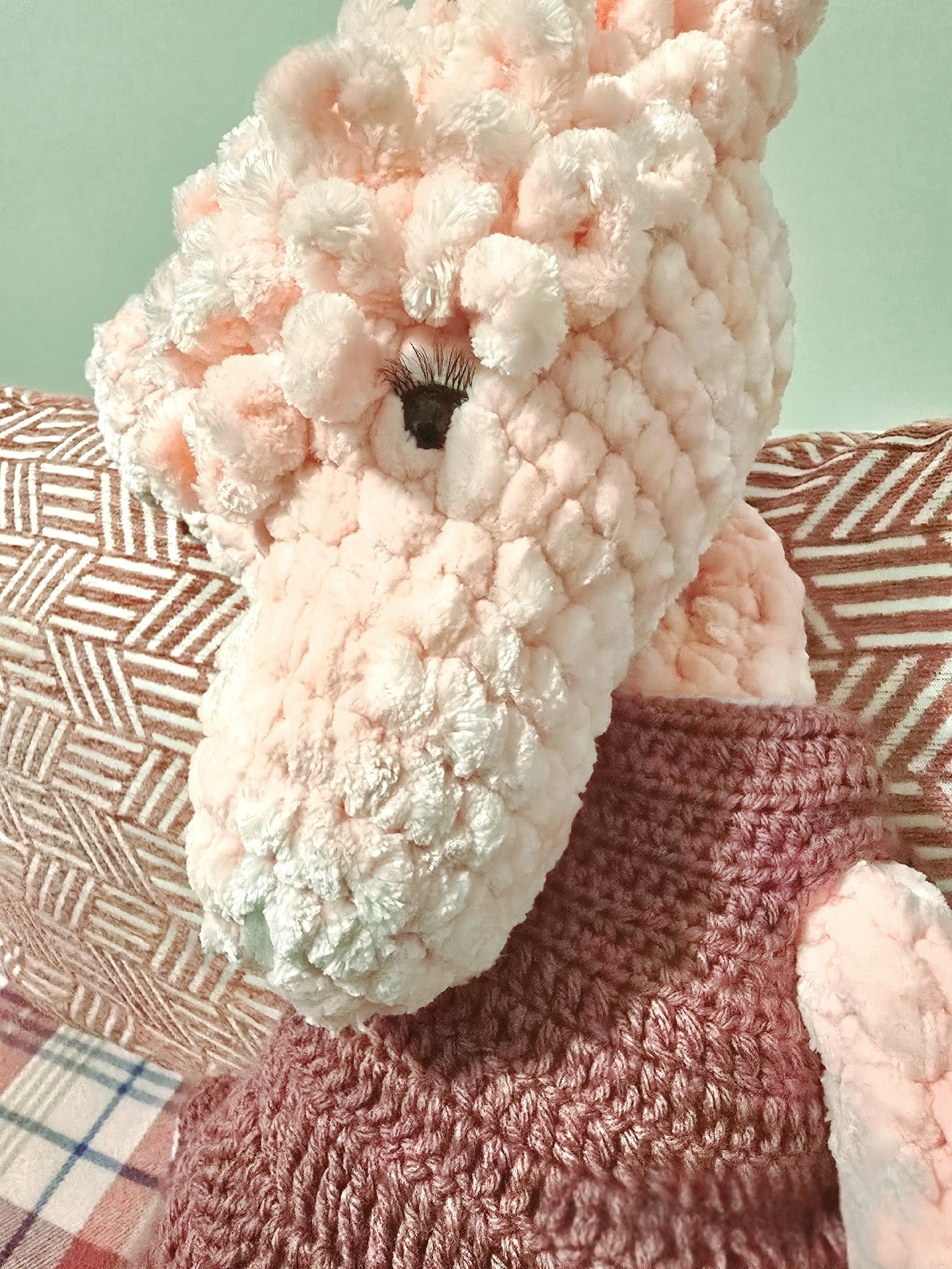 Customized Crocheted Llama