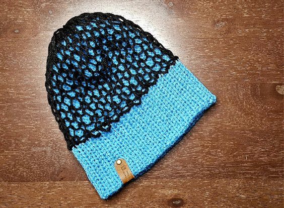 Dropped stitch beanie