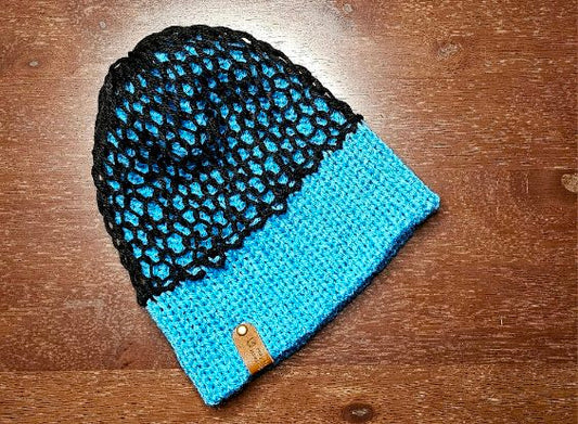 Dropped stitch beanie